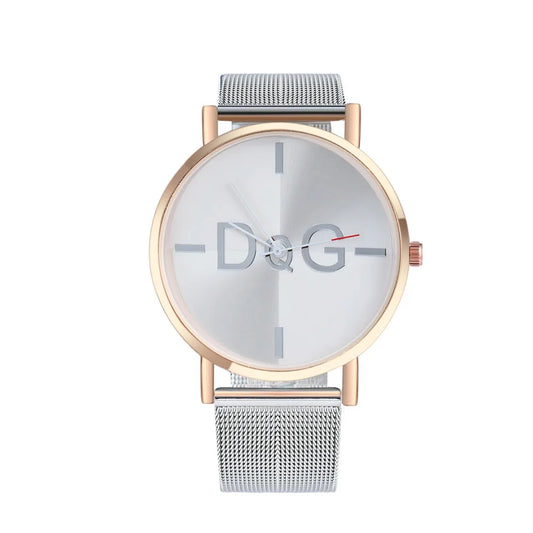 Reloj minimalista de lujo para mujer con pulsera de Oro
