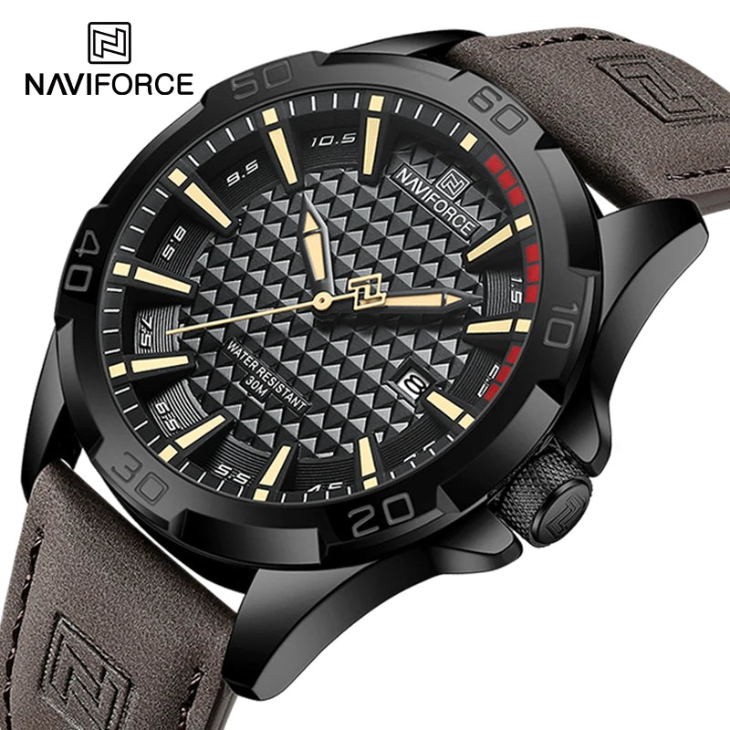 Luvo Vanguard Leather – Reloj Ejecutivo Deportivo de Cuero