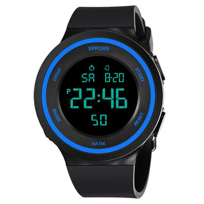 Reloj deportivo luminoso para hombre, reloj electrónico impermeable