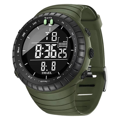 Reloj deportivo digital para hombre 50M – Táctico militar LED, resistente al agua