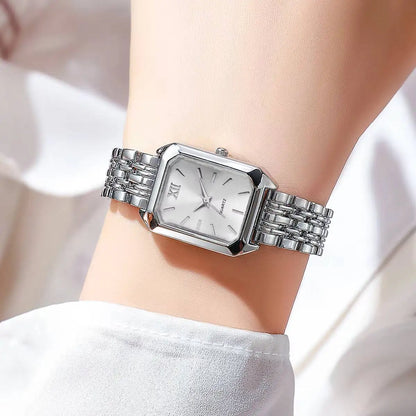 Reloj rectangular elegante para mujer – diseño fashion de cuarzo