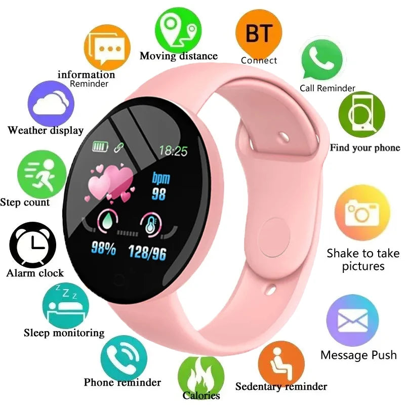 Reloj Inteligente D18 Unisex – Smartwatch Deportivo Bluetooth