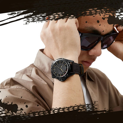 Luvo Vanguard Leather – Reloj Ejecutivo Deportivo de Cuero