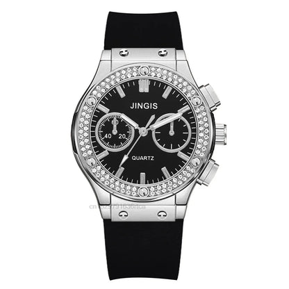 Reloj de Lujo para Mujer con Diamantes – Estilo Casual y Elegante