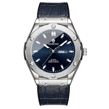 Reloj de hombre de cuero elegante casual para negocios