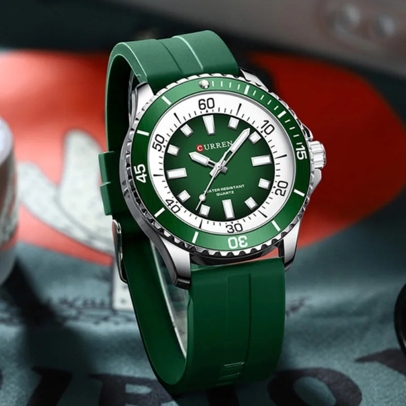 Reloj de cuarzo para hombre resistente resistente al agua