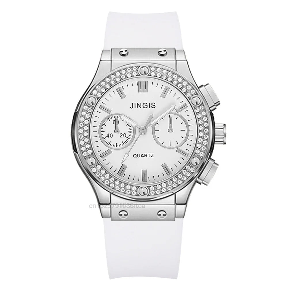 Reloj de Lujo para Mujer con Diamantes – Estilo Casual y Elegante