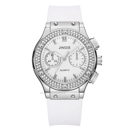 Reloj de Lujo para Mujer con Diamantes – Estilo Casual y Elegante