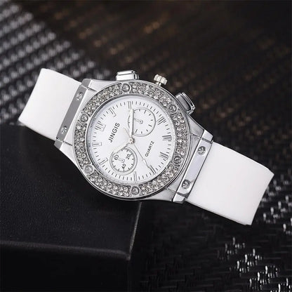 Reloj de Lujo para Mujer con Diamantes – Estilo Casual y Elegante