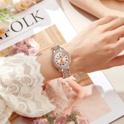 Reloj OLEVS de lujo para mujer – cuarzo elegante de acero inoxidable