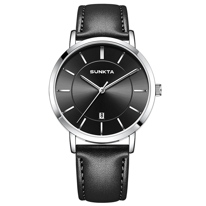 Reloj LIGE sunkta para hombre de lujo – cuarzo clásico ultrafino con fecha