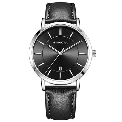 Reloj LIGE sunkta para hombre de lujo – cuarzo clásico ultrafino con fecha