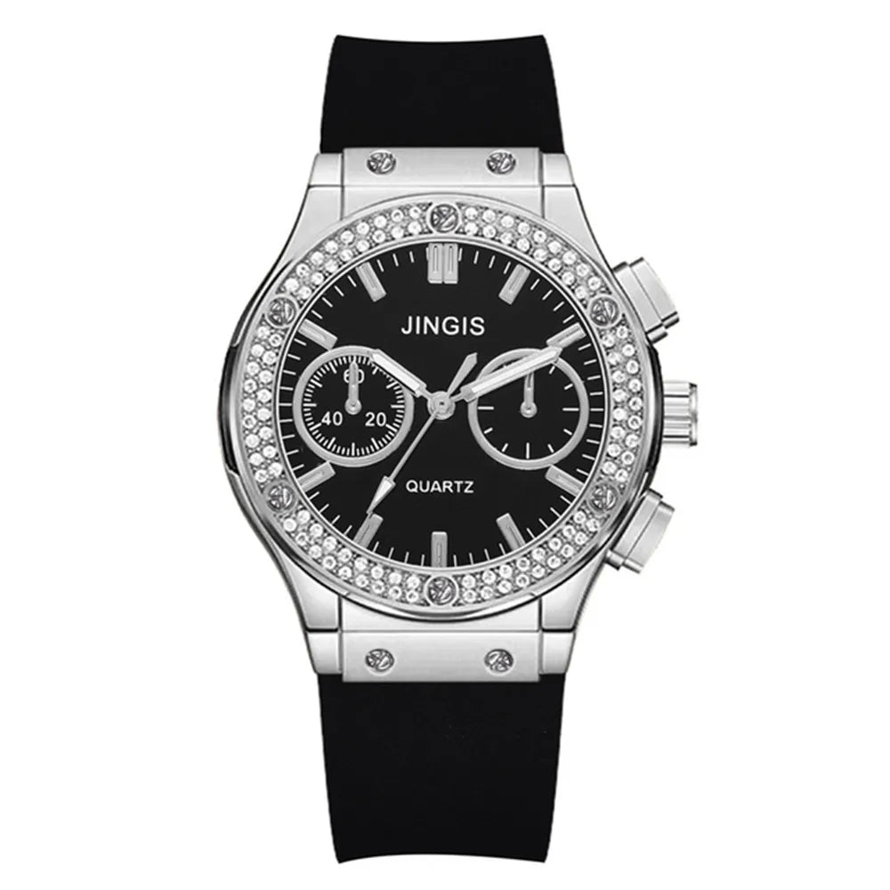 Reloj de Lujo para Mujer con Diamantes – Estilo Casual y Elegante