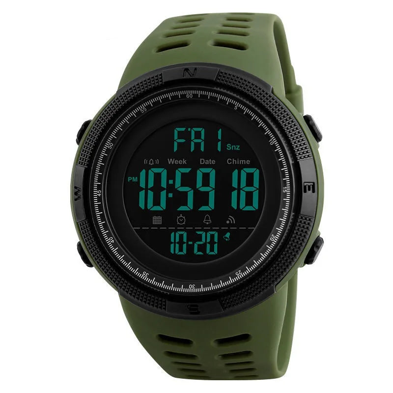 Reloj deportivo militar para hombre, reloj electrónico digital LED