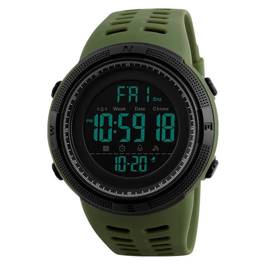Reloj deportivo militar para hombre, reloj electrónico digital LED