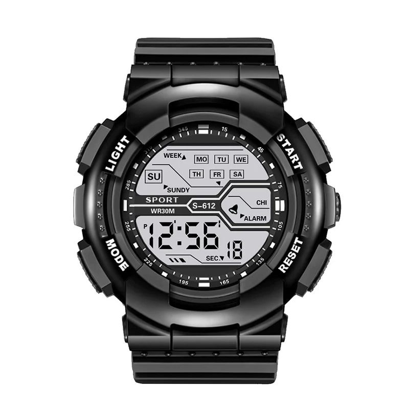 Reloj deportivo militar para hombre, reloj digital LED de pantalla grande